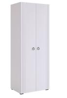 Ева Шкаф 2 дв/104.01/Белое дерево/Белый матовый