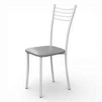 Стул Квинтет Стандарт (белый, к/з Серый 700)