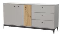 Комод Нордик Холодный серый/Дуб Артизан