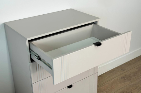 Комод Рич кашемир/фрапучино матовый/черный