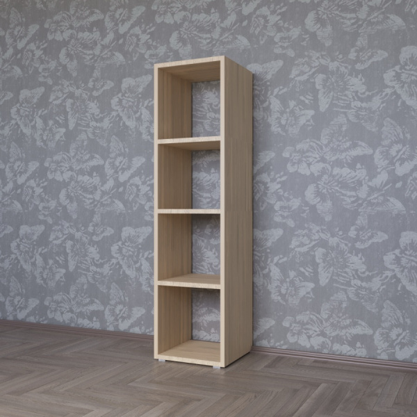  Стеллаж КОРИНН 1 х 4 ячейки / Дуб сонома 