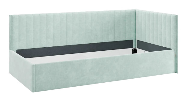Кровать Твикс  (Тахта)  с подъёмным механизмом 90х200 см мята(велюр)