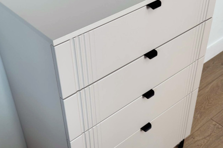 Комод Рич кашемир/фрапучино матовый/черный