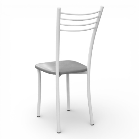 Стул Квинтет Стандарт (белый, к/з Серый 700)