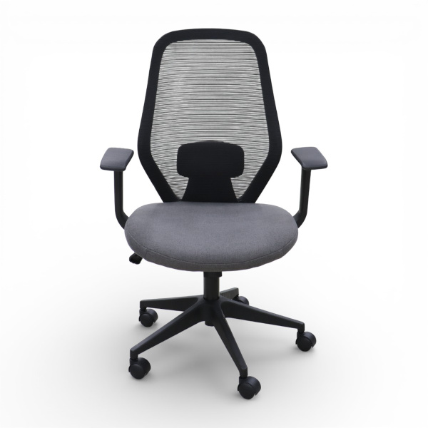 Кресло офисное 8349MB-BK тканьYKX-YSW-40-1-MT/YKX-XS3-21-BL Газлифт.нейлон