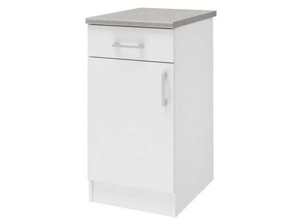 Уют СТЛ.275.03 Шкаф напольный 40 Белый/Белый