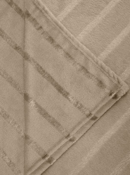 Плед Texrepublic фланель однотон страйп 200*220 94347