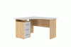 Лайт-2 Стол компьютерный угловой 1200 (дуб сонома/белый)