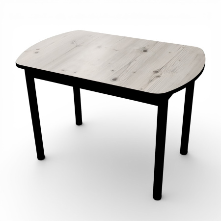 Стол Фаворит 1100*700 Пластик Бискайская сосна,(B5)/ЛДСП Бодега темн.+опоры(Черный)