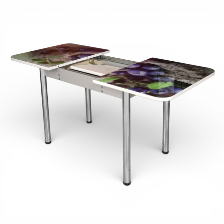 Стол обеденный Фаворит 110(+40)  Черника