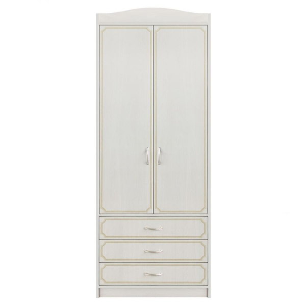 Атлантида Шкаф 2-х створчатый Анкор белый/фотопечать