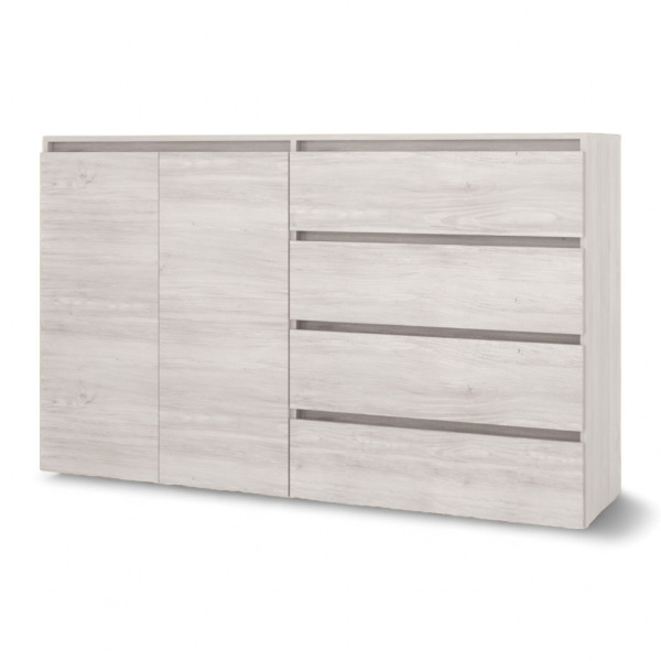 ВЕНСЕН Комод 4 ящика 2двери /Сосна Лофт/