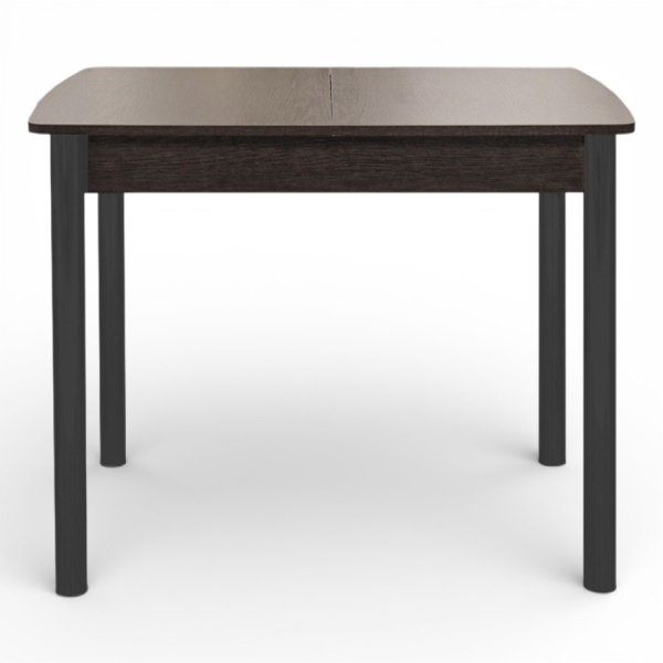 Стол Уют 3 900(+350)*600*750 ДСП венге/опора D50 "труба" Черный