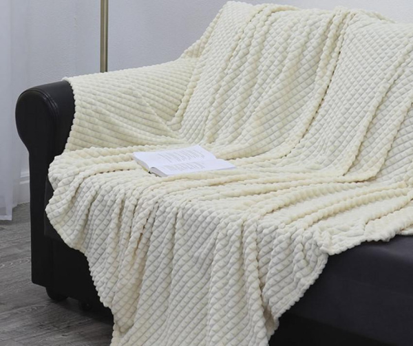 Плед Absolute  фланель жаккард кубики Евро 14702