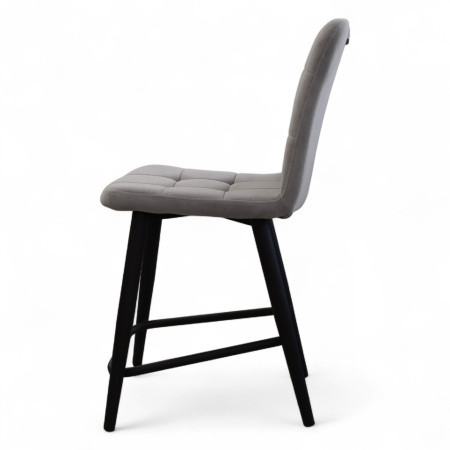 Стул Абсент NEW ПОЛУБАРНЫЙ , Т180 светло-серый+нога 1R38 Bh500 полубарный мини черный
