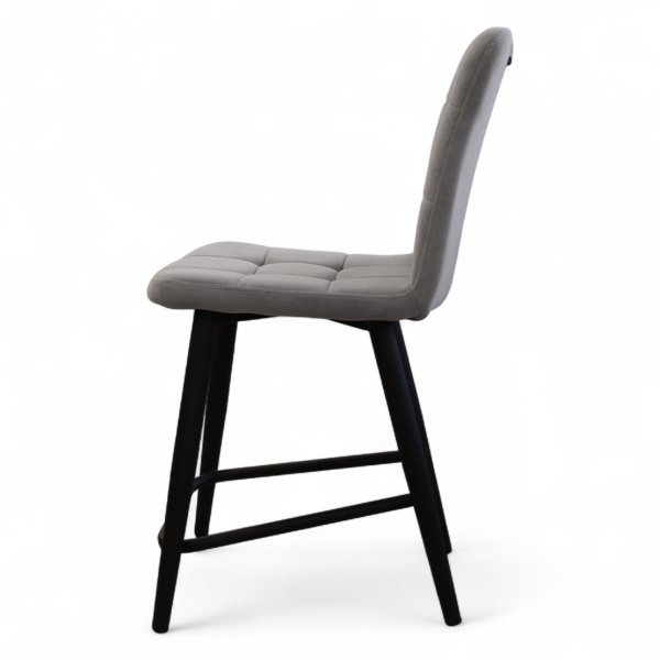 Стул Абсент NEW ПОЛУБАРНЫЙ , Т180 светло-серый+нога 1R38 Bh500 полубарный мини черный